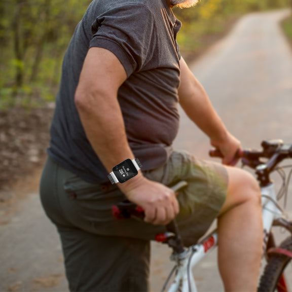 Compatible with Garmin Compatible witherunner 35 / 30 Universal Nylon Canvas Watch Band(Grey)