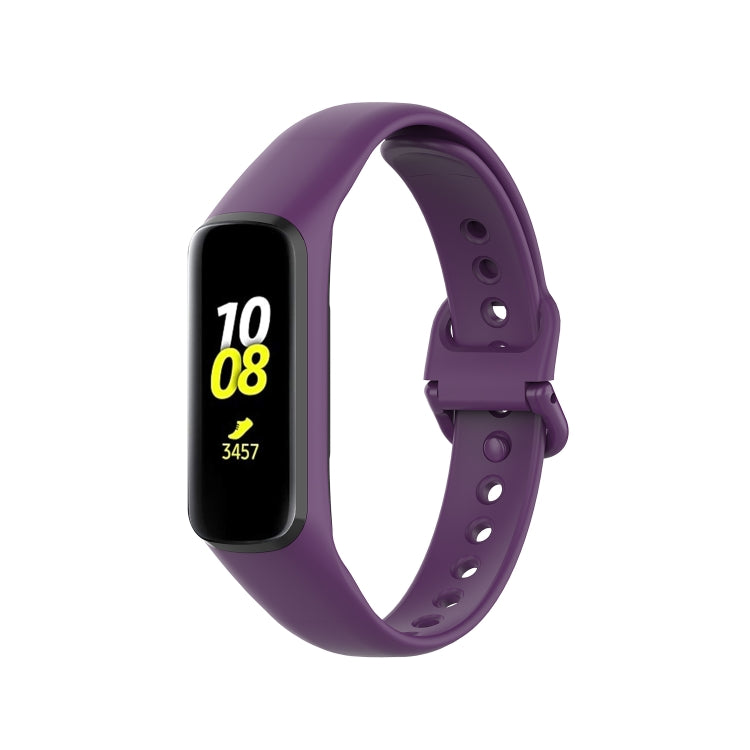 For Samsung Galaxy Fit 2 Silicone Watch Band(Purple)