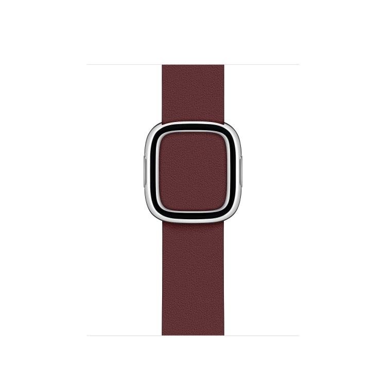 Modern Style Leather Watch Band For Apple Watch 42mm / 41mm / 40mm / 38mm(Coffee)