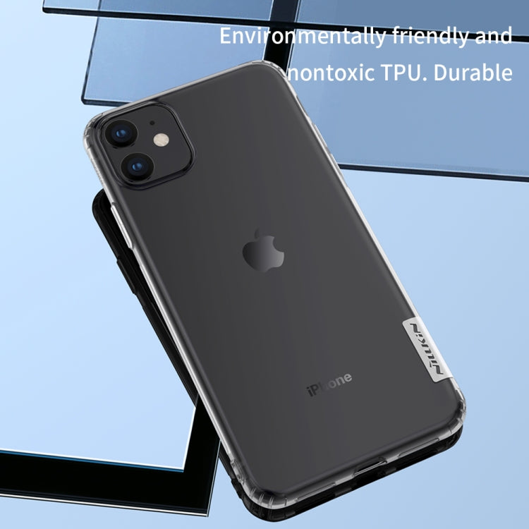 For iPhone 11 NILLKIN Nature TPU Transparent Soft Protective Case(White)