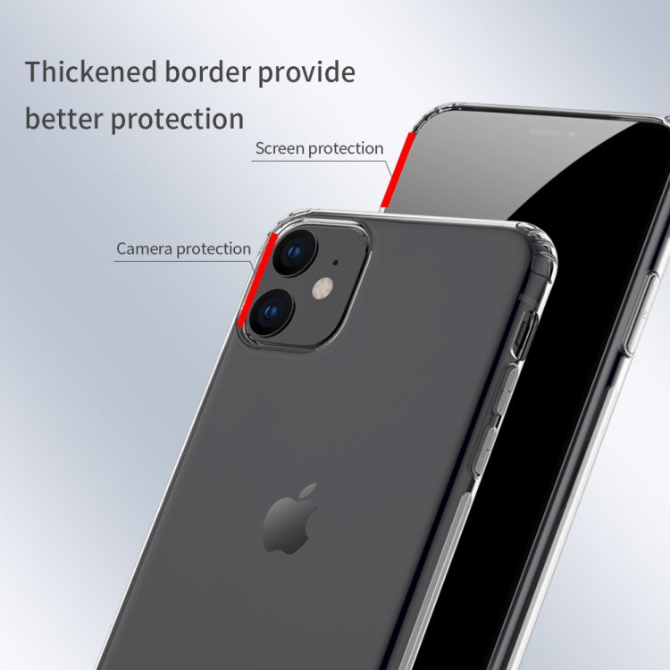 For iPhone 11 NILLKIN Nature TPU Transparent Soft Protective Case(White)