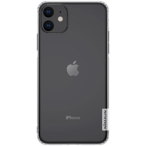 For iPhone 11 NILLKIN Nature TPU Transparent Soft Protective Case(White)
