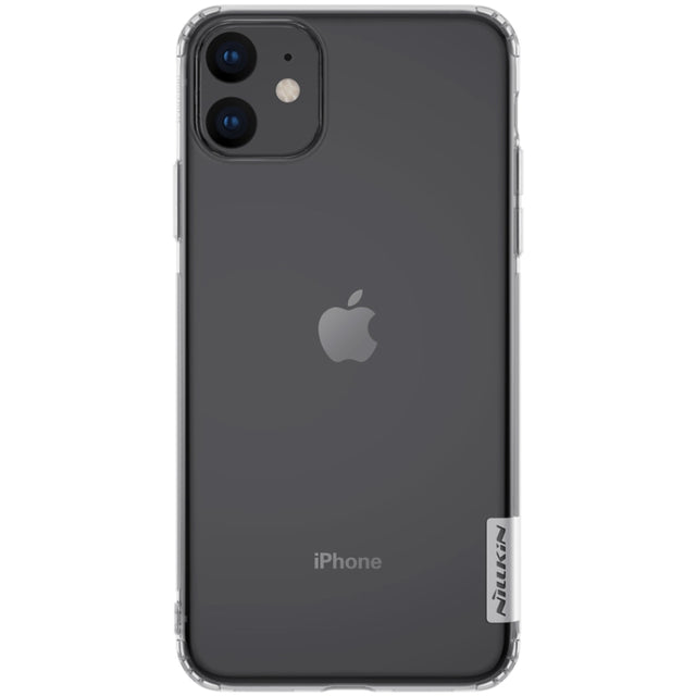 For iPhone 11 NILLKIN Nature TPU Transparent Soft Protective Case(White)