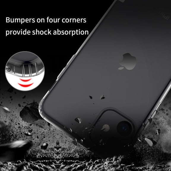 For iPhone 11 NILLKIN Nature TPU Transparent Soft Protective Case(White)