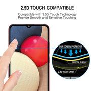 For Samsung Galaxy A02s 25 PCS Full Glue Full Screen Tempered Glass Film