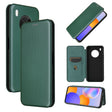 For Huawei Y9a Carbon Fiber Texture Horizontal Flip TPU + PC + PU Leather Case with Card Slot(Green) - free shipping - PMC TechLife - Order now!