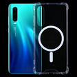 For Huawei P30 Magsafe Case Clear Four-corner Airbag Shockproof PC + TPU Case with Magnetic(Transparent) - free shipping - PMC TechLife - Order now!
