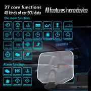 C1 OBD2 + GPS Mode Car HUD Head-up Display Compass / Speed / Water Temperature / Voltage Display / Speed / Fault Alarm / Navigation Function