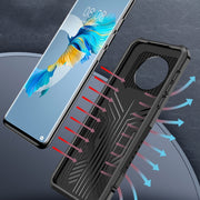 For Huawei P smart 2021 / Y7a Machine Armor Warrior Shockproof PC + TPU Protective Case(Army Green)