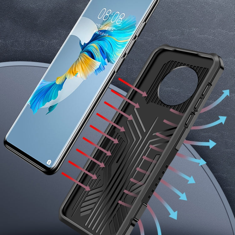 For Huawei P smart 2021 / Y7a Machine Armor Warrior Shockproof PC + TPU Protective Case(Army Green)