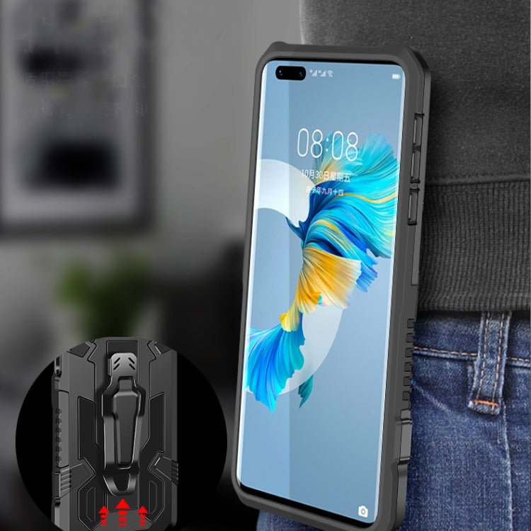 For Huawei P smart 2021 / Y7a Machine Armor Warrior Shockproof PC + TPU Protective Case(Army Green)