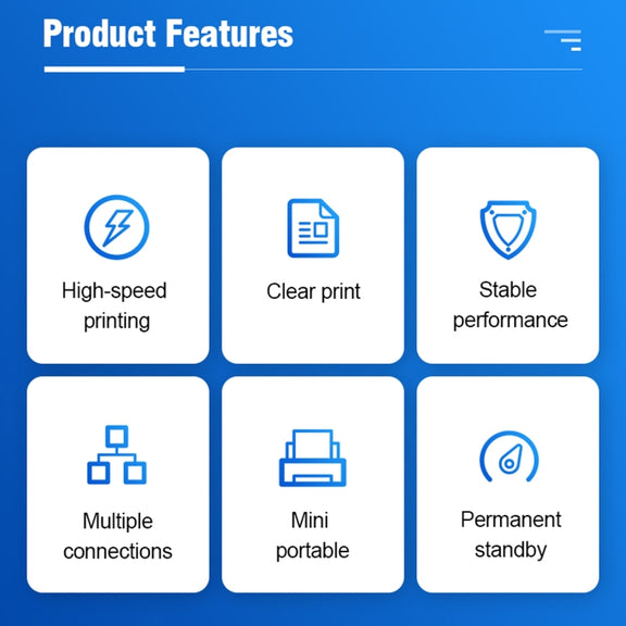 5811DD 58mm Bluetooth 4.0 Portable Thermal Bluetooth Receipt Printer, EU Plug