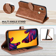 For Huawei P20 Lite Life of Tree Embossing Pattern Horizontal Flip Leather Case with Holder & Card Slot & Wallet & Photo Frame & Lanyard(Brown)