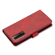 For Huawei P smart 2021 GUSSIM Business Style Horizontal Flip Leather Case with Holder & Card Slots & Wallet(Red)