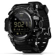 Lokmat MK16 LCD Screen 50m Waterproof Smart Watch, Support Information Reminder / Remote Camera / Walking Motion Monitor(Black)