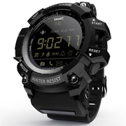 Lokmat MK16 LCD Screen 50m Water-resistant Smart Watch, Support Information Reminder / Remote Camera / Walking Motion Monitor(Black)