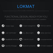 Lokmat MK16 LCD Screen 50m Water-resistant Smart Watch, Support Information Reminder / Remote Camera / Walking Motion Monitor(Blue)