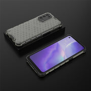 For Oppo Reno5 5G Shockproof Honeycomb PC + TPU Case(Black)