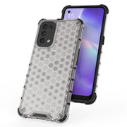 For Oppo Reno5 5G Shockproof Honeycomb PC + TPU Case(Black)