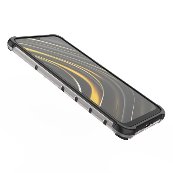 For Xiaomi Poco M3 Shockproof Honeycomb PC + TPU Case(Black)
