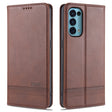 For Oppo Reno5 5G AZNS Magnetic Calf Texture Horizontal Flip Leather Case with Card Slots & Holder & Wallet(Dark Brown) - OPPO Cases by AZNS | Online Shopping South Africa | PMC TechLife | Buy Now Pay Later Mobicred