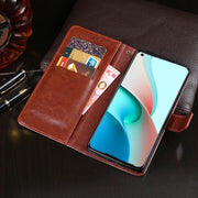 For Xiaomi Redmi Note 9T 5G idewei Crazy Horse Texture Horizontal Flip Leather Case with Holder & Card Slots & Wallet(Sky Blue)