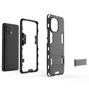 For Xiaomi Mi 11 PC + TPU Shockproof Protective Case with Holder(Black)