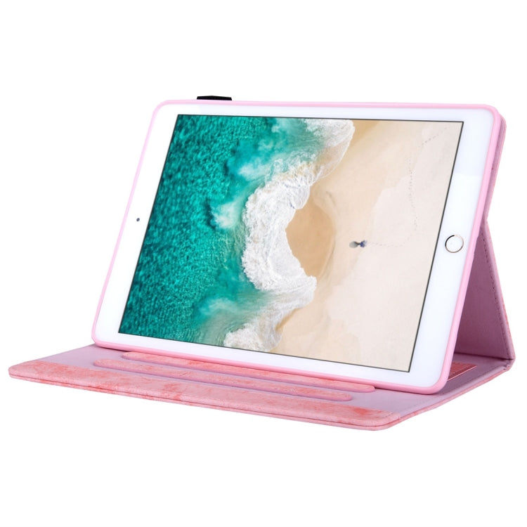 For iPad 10.2 2021 / 2020 / 2019 Business Style Horizontal Flip Leather Case, with Holder & Card Slot & Photo Frame & Sleep / Wake-up Function(Pink)