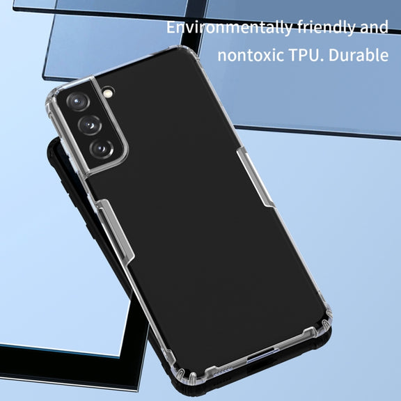 For Samsung Galaxy S21+ 5G NILLKIN Nature TPU Transparent Soft Protective Case(Grey)