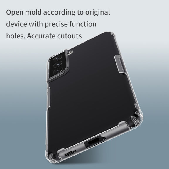For Samsung Galaxy S21+ 5G NILLKIN Nature TPU Transparent Soft Protective Case(Grey)