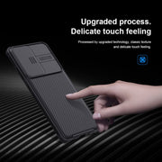 For Samsung Galaxy S21 Ultra 5G NILLKIN Black Mirror Pro Series Camshield Full Coverage Dust-proof Scratch Resistant Phone Case(Black)