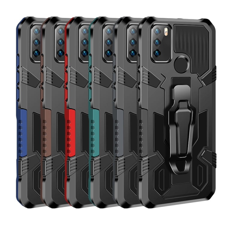 For OPPO Reno5 5G Machine Armor Warrior Shockproof PC + TPU Protective Case(Royal Blue)