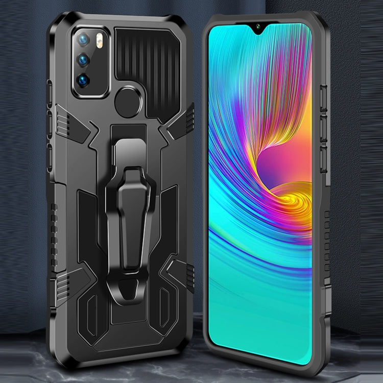 For OPPO Reno5 5G Machine Armor Warrior Shockproof PC + TPU Protective Case(Royal Blue)
