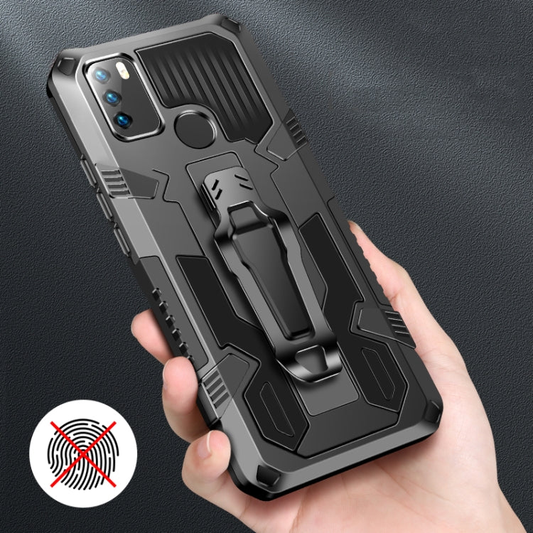 For OPPO Reno5 5G Machine Armor Warrior Shockproof PC + TPU Protective Case(Royal Blue)