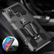 For OPPO Reno5 5G Machine Armor Warrior Shockproof PC + TPU Protective Case(Royal Blue)