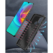 For OPPO Reno5 5G Machine Armor Warrior Shockproof PC + TPU Protective Case(Royal Blue)