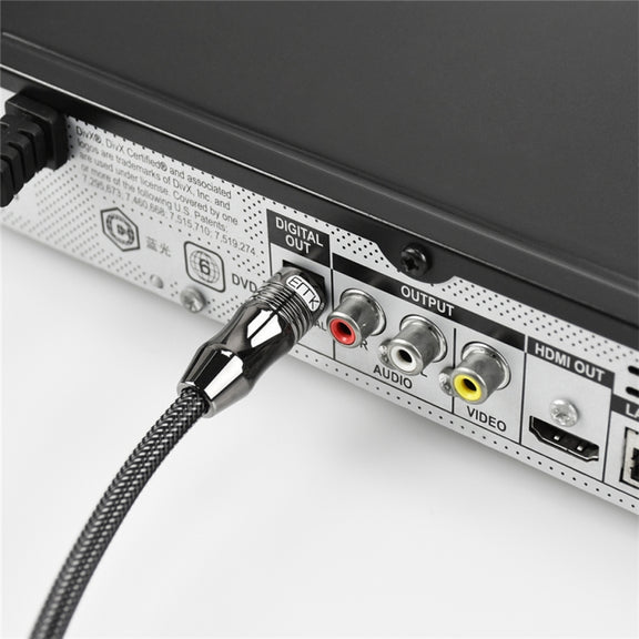 EMK OD6.0mm 3.5mm Digital Sound Toslink to Mini Toslink Digital Optical Audio Cable, Length:3m