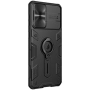 For Samsung Galaxy S21+ 5G NILLKIN Shockproof CamShield Armor Protective Case with Invisible Ring Holder(Black)