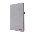 For Lenovo Tab P11 Horizontal Flip TPU + Fabric PU Leather Protective Case with Name Card Clip(Grey) - free shipping - PMC TechLife - Order now!
