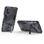 For Samsung Galaxy M51 Punk Armor 2 in 1 PC + TPU Shockproof Case with Invisible Holder(Grey)