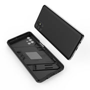 For Samsung Galaxy M51 Punk Armor 2 in 1 PC + TPU Shockproof Case with Invisible Holder(Grey)
