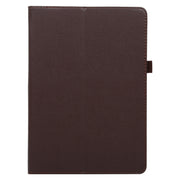 For Lenovo Smart Tab M10 / P10 10.1 inch Litchi Texture Solid Color Horizontal Flip Leather Case with Holder & Pen Slot(Brown)