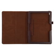 For Lenovo Smart Tab M10 / P10 10.1 inch Litchi Texture Solid Color Horizontal Flip Leather Case with Holder & Pen Slot(Brown)