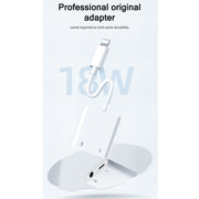 JOYROOM S-Y105 2A 18W 8 Pin to 8 Pin + 3.5mm Audio Converter(White)