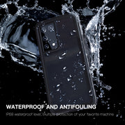 For Samsung Galaxy S21 Ultra 5G RedPepper Transparent Dot Shockproof Water-resistant PC + TPU Protective Case(Black)