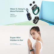 Remax TWS-15 Bluetooth 5.0 Portable Wristband Style True Wireless Stereo Earphone(Black)