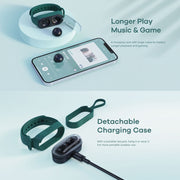 Remax TWS-15 Bluetooth 5.0 Portable Wristband Style True Wireless Stereo Earphone(Black)
