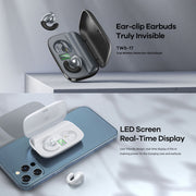 Remax TWS-17 Bluetooth 5.0 Ear Clip Style True Wireless Stereo Bluetooth Earphone(White)