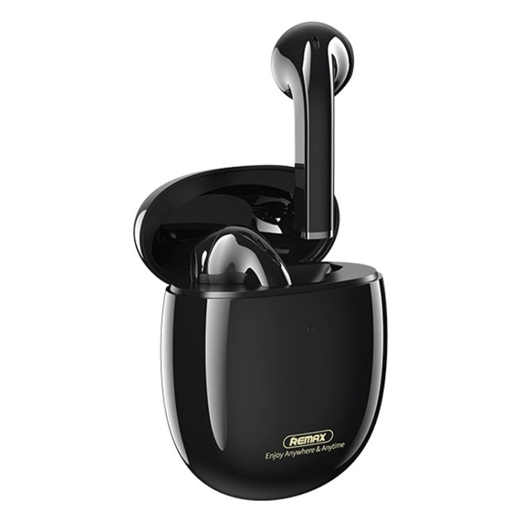 Remax TWS-23 Bluetooth 5.0 Magnetic True Wireless Stereo Bluetooth Earphone(Black)