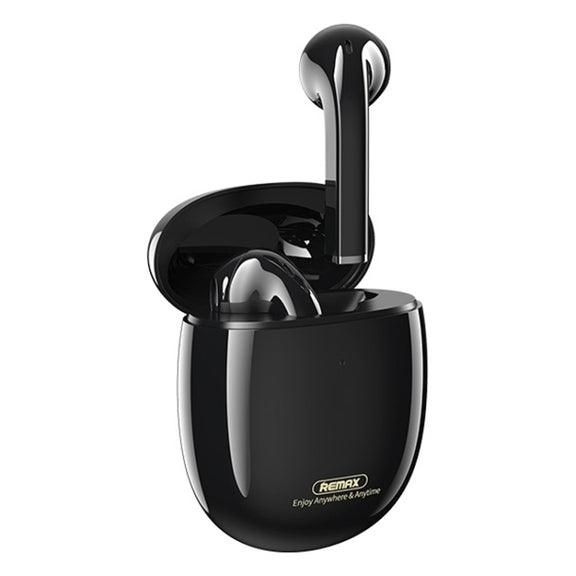 Remax TWS-23 Bluetooth 5.0 Magnetic True Wireless Stereo Bluetooth Earphone(Black)